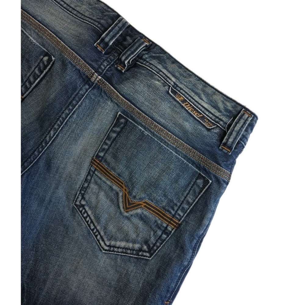 Diesel Jeans men's 29 Safado Slim Straight Stretch Denim DISTRESSED BUTTON FLY